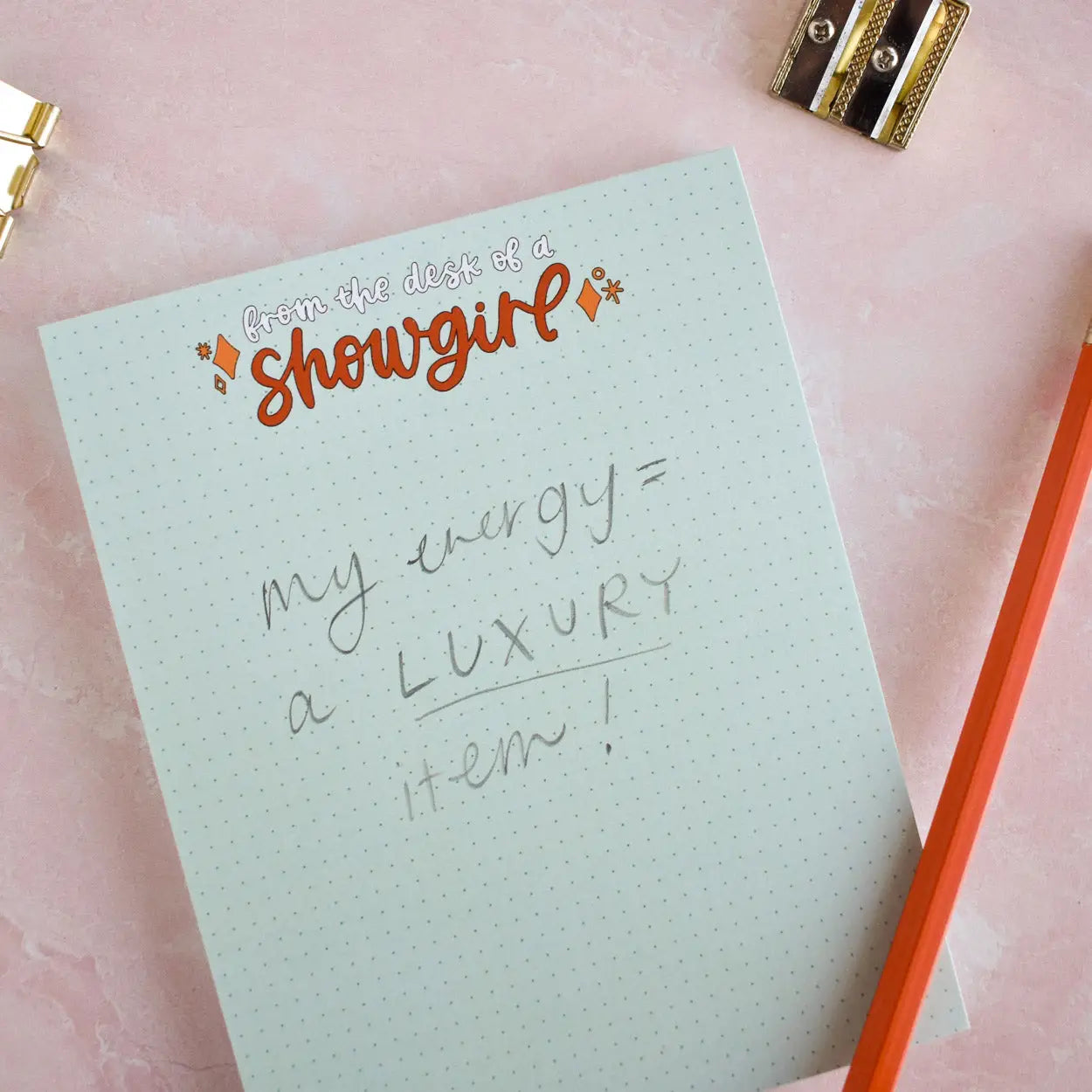 Showgirl Notepad