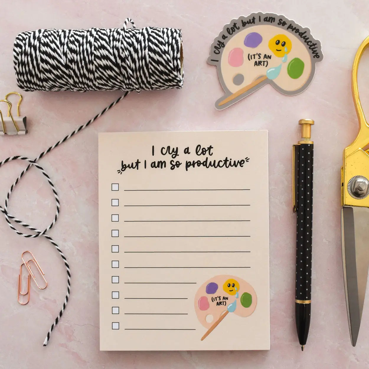 Cry A Lot Productive Notepad