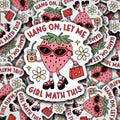 Girl Math Strawberry Sticker