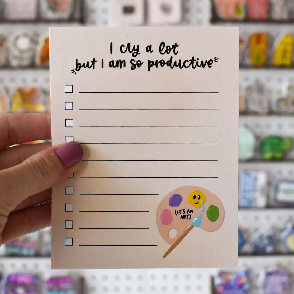 Cry A Lot Productive Notepad
