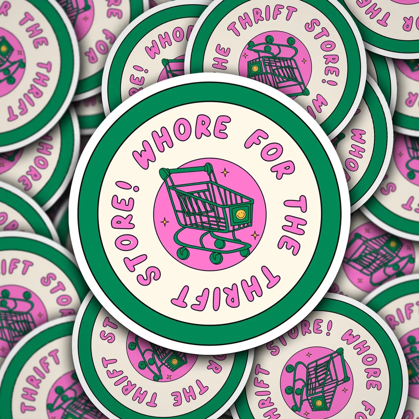 Thrift Store Whore Sticker