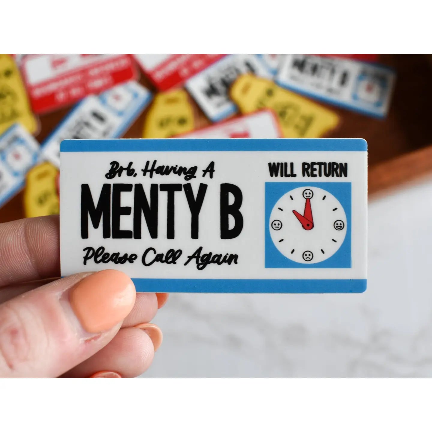 Menty B Sticker