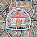 Hot Girls Support Their Local Library Sticker